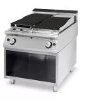 Grill pe gaz cu roca vulcanica
