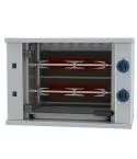Grill pe gaz pentru pui, 2 tepuse pentru 6 pui