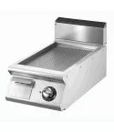 Grill electric cu placa striata cromata, de banc, 335x530 mm