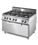 Masina de gatit, 6 arzatoare, cuptor static maxi pe gaz