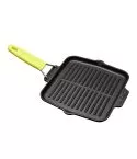 Tigaie grill 21 x 21 cm, maner galben - LAVA