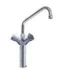 Robinet monobloc pe coloana 200 mm cu gat in U