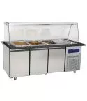 Modul cald pentru preparare, 3 usi, 4xGN1/1