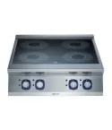Masina de gatit cu inductie; 4 zone de lucru Ø 280 mm; Putere zone: 4x 5 kW; Panouri laterale din otel inoxidabil cu finisaje Scotch Brite