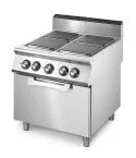 Masina de gatit electrica, 4 plite patrate, cuptor static electric