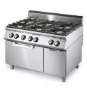 Masina de gatit pe gaz, 6 arzatoare, cuptor static electric