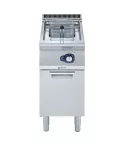 Friteuza autonoma Electrolux Professional alimentare gaz, 15 litri, cu o cuva in forma de „V” (arzatoare externe) si 1 cos