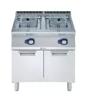 Friteuza autonoma   Electrolux Professional alimentare gaz, 15+15 litri, cu 2 cuve in forma de „V” (arzatoare externe) si 2 cosuri