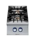 Masina de gatit cu 2 arzatoare (6 kW fiecare) Electrolux Professional, alimentare gaz, de banc