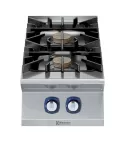 Masina de gatit cu 2 arzatoare (10kW fiecare) Electrolux Professional, alimentare gaz, de banc