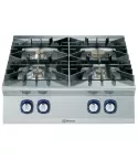 Masina de gatit cu 4 arzatoare (1x10 kW, 3x6 kW) Electrolux Professional, alimentare gaz, de banc