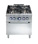 Masina de gatit cu 4 arzatoare (6 kW fiecare) Electrolux Professional, alimentare pe gaz, si cuptor alimentare pe gaz (8,5 kW)
