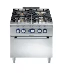 Masina de gatit cu 4 arzatoare (1x10 kW, 3x6 kW) Electrolux Professional, alimentare gaz, si cuptor alimentare pe gaz (8,5 kW)
