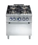 Masina de gatit cu 4 arzatoare (10 kW fiecare) Electrolux Professional, alimentare pe gaz, si cuptor alimentare pe gaz (8,5 kW)