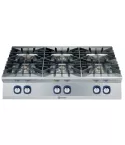 Masina de gatit cu 6 arzatoare (2x10 kW, 4x6 kW) Electrolux Professional, alimentare gaz, de banc