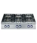 Masina de gatit cu 6 arzatoare (10 kW fiecare) Electrolux Professional, alimentare gaz, de banc