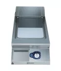 Gratar de banc Electrolux Professional cu placa neteda inclinata cromata, alimentare gaz, jumatate de modul, control prin termostat