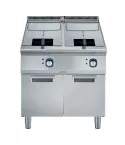 Friteuza electrica Electrolux Professional, 15+15 litri, cu 2 cuve in forma de „V” (elementi de incalzire externi) si 2 cosuri