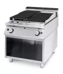 Grill pe gaz cu roca vulcanica, 740x515 mm