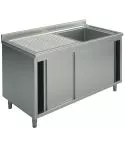 Spalator inchis cu cuva dreapta si usi glisante, 1400x600 mm