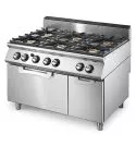 Masina de gatit, 6 arzatoare, cuptor static pe gaz, dulap inchis