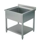 Spalator 1 cuva, cu polita,  700x700 mm