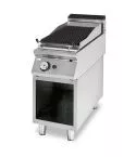 Grill pe gaz cu roca vulcanica, 376x700 mm