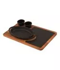 Platou servire oval 21 x 14 cm - LAVA
