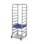 Carucior cosuri farfurii, capacitate 10 cosuri
