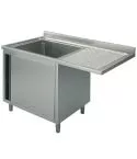 Spalator 1 cuva, picurator suspendat dreapta, suport dulap, 1200x600 mm