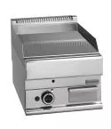 Grill pe gaz cu placa neteda cromata, de banc, 395x520 mm