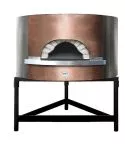 Cuptor pizza pe lemne, capacitate vatra 1,1 m, fatada cupru