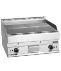 Grill electric cu placa neteda cromata, de banc, 695x520 mm