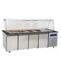 Modul cald pentru preparare, 4 usi, 4xGN1/1