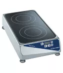 Plita cu inductie Electrolux Professional, alimentare de la priza. 2 zone, model din fata spre spate