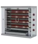 Grill electric pentru pui, 4 tepuse pentru 20 pui