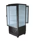 Vitrina frigorifica verticala cu afisaj si 3 rafturi, blat, 86 litri, 0°/+12°c, de culoare neagra