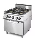 Masina de gatit pe gaz cu 4 arzatoare, cuptor static electric