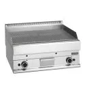 Grill pe gaz cu placa cu caneluri, de banc, 695x520 mm