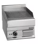 Grill electric cu placa cu caneluri, de banc, 395x520 mm