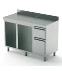 Masa servire cafea, spatiu pentru sistem spalare cesti/masina gheata, 1500 mm