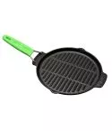 Tigaie grill rotunda 23 cm, maner verde - LAVA