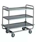 Carucior de serviciu otel inoxidabil cu 3 niveluri 1000x500 mm