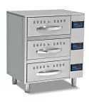 Modul sertar incalzit, 3 sertare GN1/1