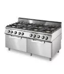 Masina de gatit pe gaz, 8 arzatoare, 2 cuptore statice electrice