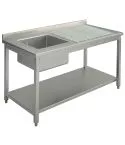 Spalator cu 1 cuva, 1400x600 mm, picurator dreapta