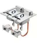 Friteuza electrica drop-in, dubla, 10+10 litri
