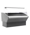 Vitrina refrigerata expunere,  geam curbat
