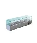 Vitrina refrigerata pentru ingrediente; Capacitatea: 6x GN 1/4; Dimensiuni: 1400x335x435 mm; Gr: 50 kg; 