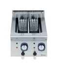 Friteuza electrica 5+5 litri Electrolux Professional, cu 2 cuve si 2 cosuri, elementi de incalzire interni